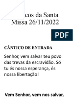 19 de Novembro 19 Horas - Cânticos Da Santa Missa - TV Pascom