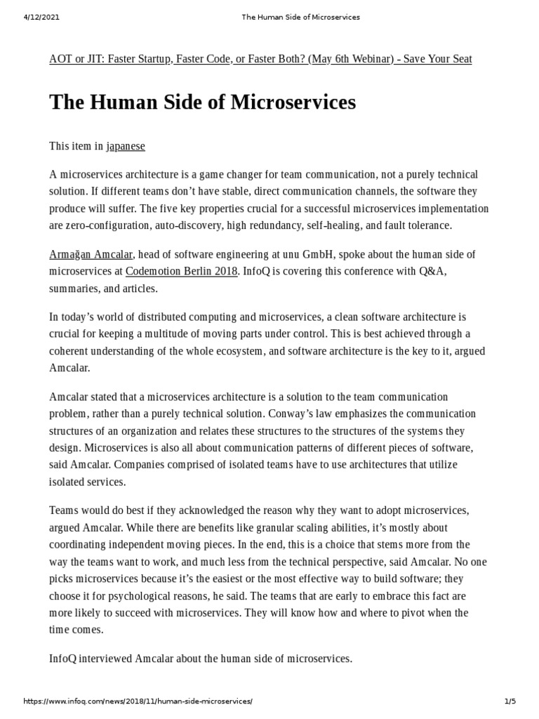 The human side of microservices pdf software source code