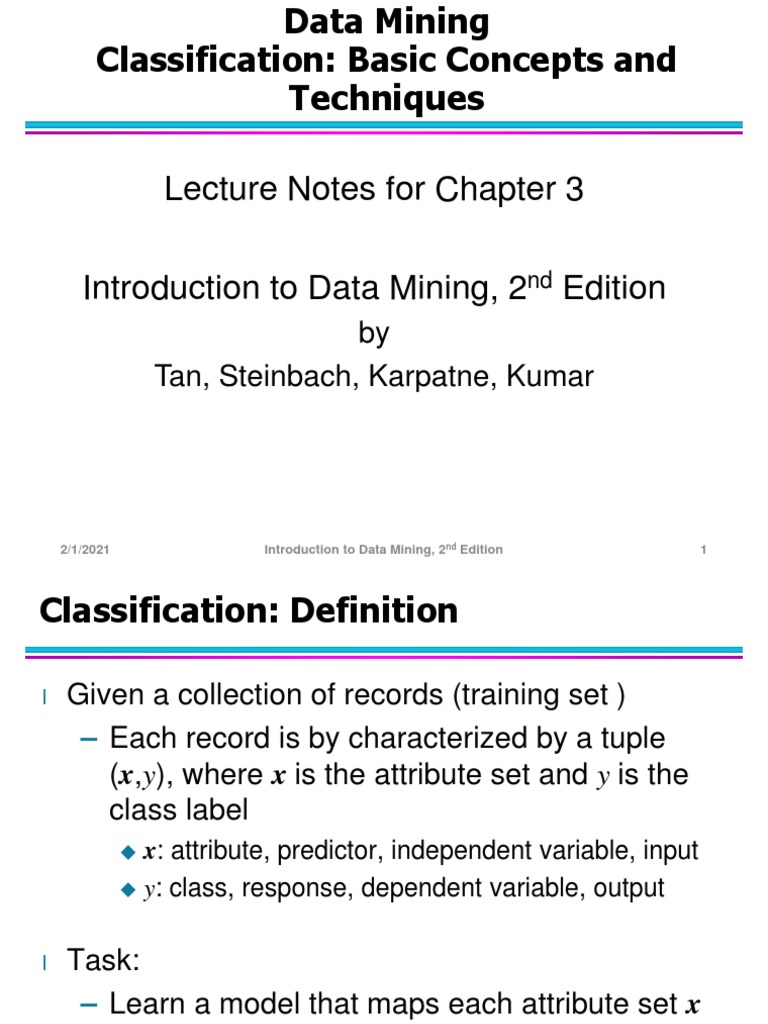 Chap3 Basic Classification | PDF | Statistical Classification | Gini ...