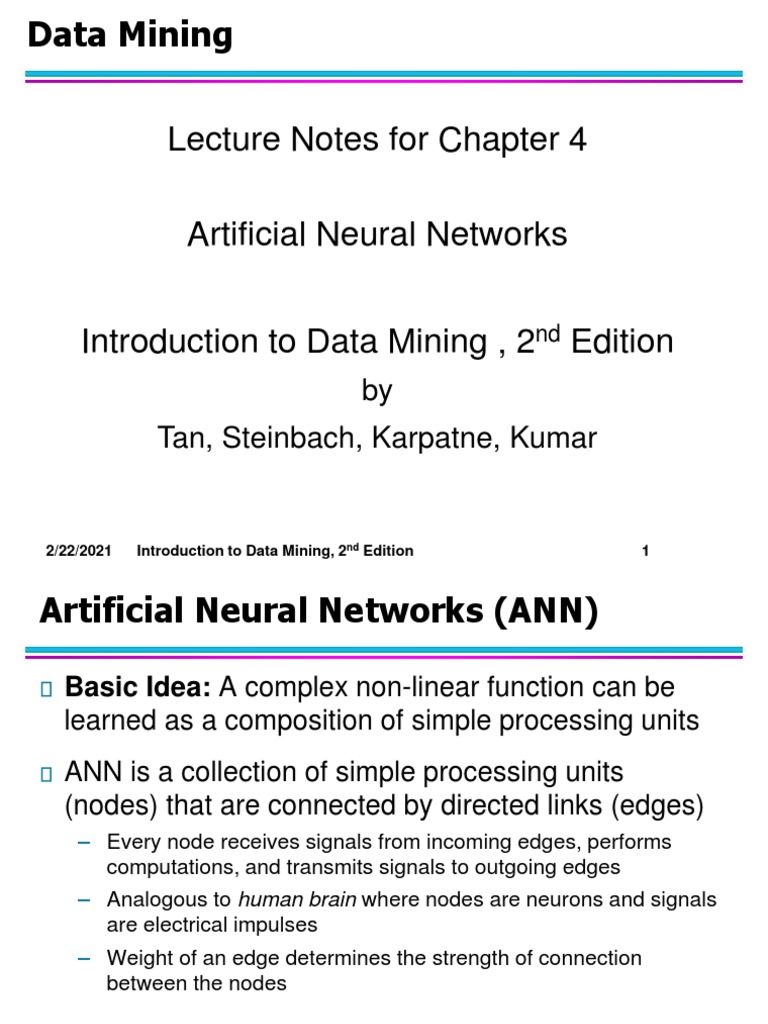 Chap4 Ann | PDF | Artificial Neural Network | Deep Learning