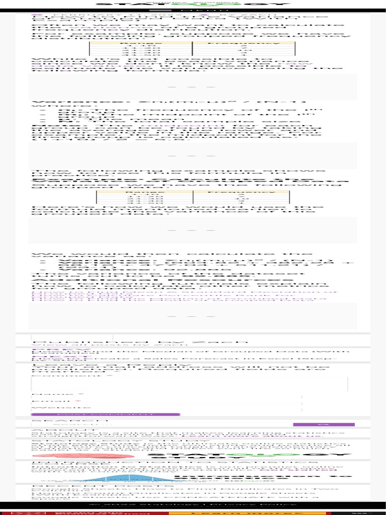 How To Find The Variance of Grouped Data (With Ex | PDF | Variance ...
