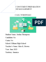 Electronic Document Preparation and Management