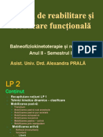 Tehnici de Reabilitare Și Reeducare Funcțională LP 2