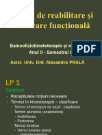 Tehnici de Reabilitare Și Reeducare Funcțională LP 1