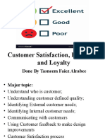 Customer Satisfaction, Retention & Loyalty Through Understanding Needs