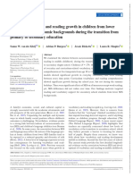 Article 1 - Child Development - 2022 - Kleij - Tracking Vocabulary and Reading Growth in Children From Lower and Higher Socioeconomic
