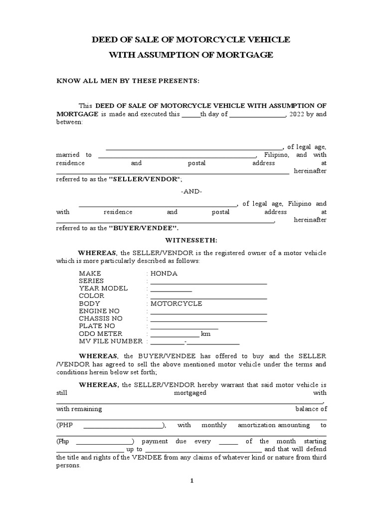 Deed of Sale PDF Notary Public Prices