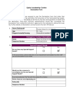 QLC - Declaration Form