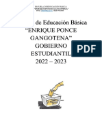 Gobierno Estudiantil 2022-2023 Oficio