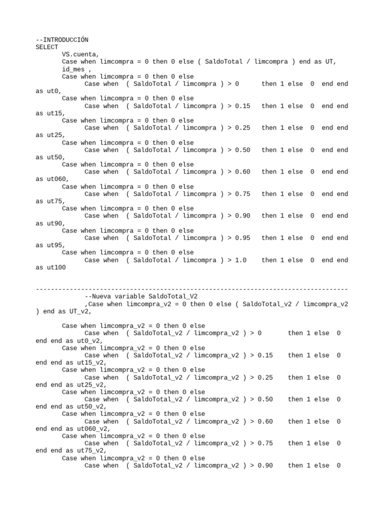 Variables Modelo | PDF