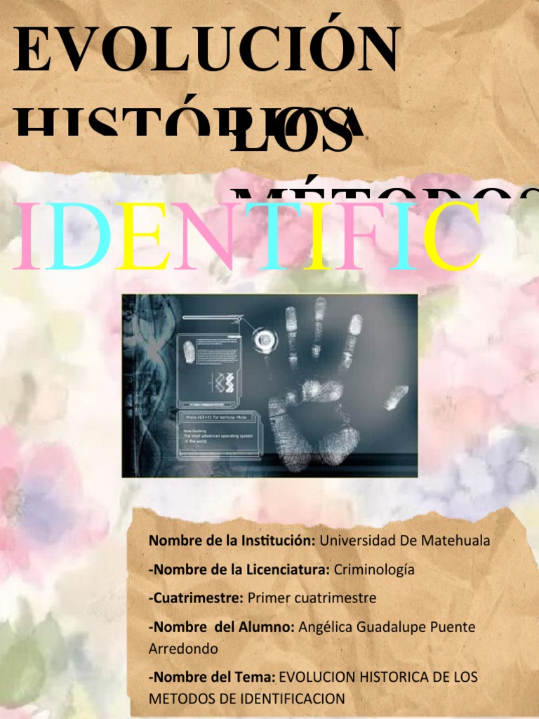 Evolución Histórica de Los Métodos de Identificación | PDF | Evolución