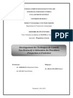 Développement Des Techniques de Contrôle Non Destructif Et Élaboration Des Procédures D'inspection Et D'entretien