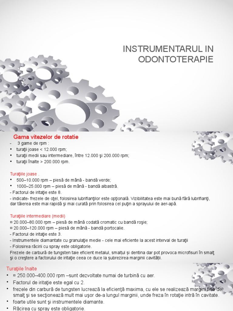 Instrumentarul in Odontoterapie | PDF