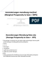 Kecenderungan Menabung Marjinal (Marginal Prospensity To Save)