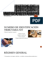 Requisitos de Constitución de Sociedades