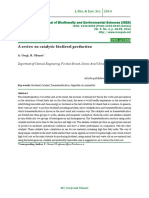 A Review On Catalytic Biodiesel Producti