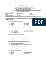 SOAL UJIAN SEMESTER GANJIL