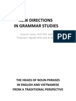 Heads of Noun Phrases - Trung, H. Q. & Yen, N. T. H.