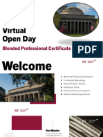 Virtual Open Day for MIT's Blended Professional Certificate Program