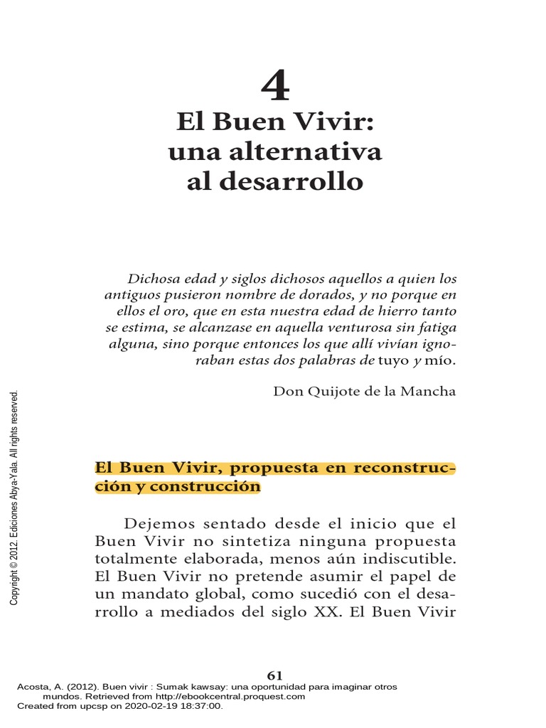 LO6 Acosta Buen Vivir Sumak Kawsay PDF