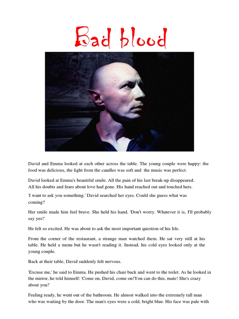 Bad Blood: A Love Story Gone Wrong | PDF | Vampires