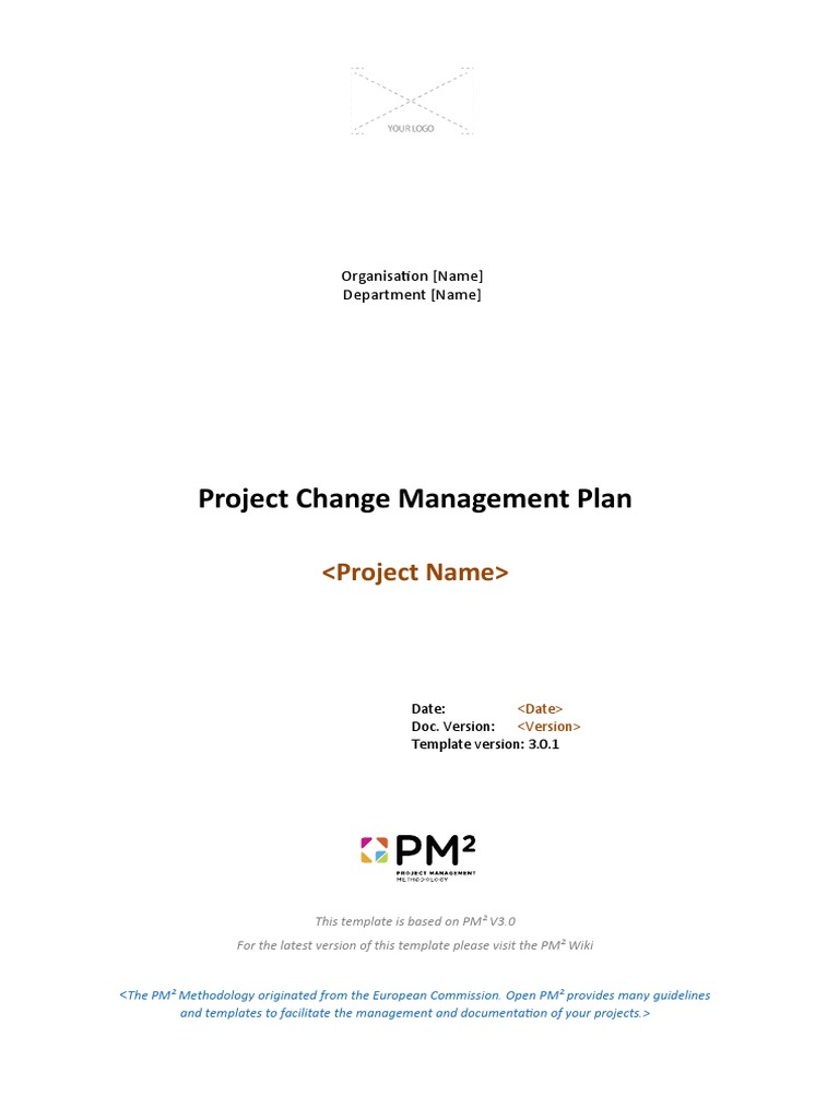 (OPM2-12.P.TPL .v3.0.1) .Project Change Management Plan. (ProjectName ...