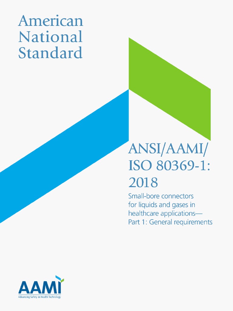 Iso 80369 1 2018 | PDF