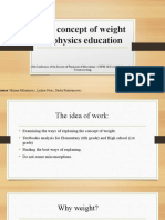 The Concept of Weight in Physics Education-Lj