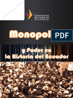 Libro Monopolios y Poder en La Historia Del Ecuador