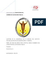 Universidad Salesiana de Bolivia Carrera de Contaduria Pública