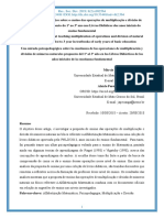 Um Olha Psicopedagógico Sobre o Ensino Das Operações de