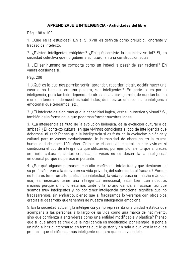 Estupidez e Inteligencia Emocional | PDF