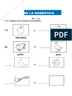 Inicio de La Gramatica para Ninos de 5 Anos