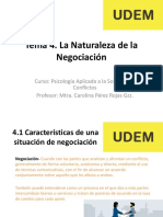 Tema 4. La Naturaleza de La Negociación