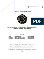 Nursalim - Performance of School Based Management in Targeted Area in West Papua