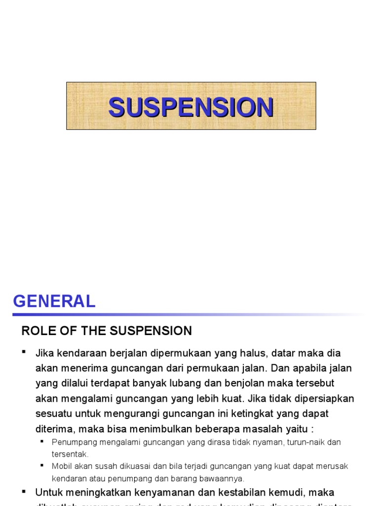 7th Suspension and Steering System PDF