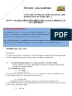 4ème H1-La Mise en Place Des Peuples de Côte Divoire Du XVIème Au XVIIIème Siècle