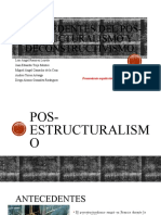 Antecedentes Del Pos-Estructuralismo y Deconstructivismo