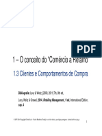 1 - O Conceito Do "Comércio A Retalho": 1.3 Clientes e Comportamentos de Compra