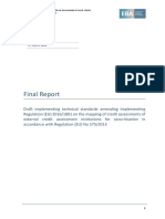 Final Report Amending Draft ITS ECAIs Mapping CRR Art 270e