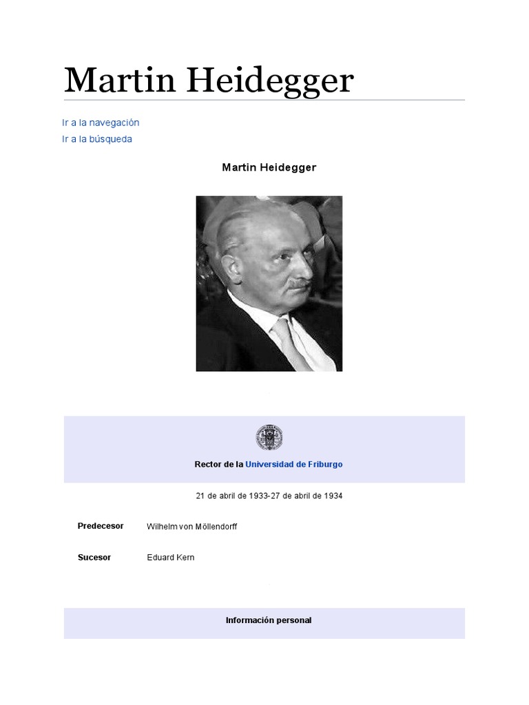 Martin Heidegger | PDF | Martin Heidegger | Filosofía occidental
