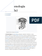 Fenomenología (Filosofía)