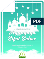 Agungnya Sifat Sabar - Ustadz Aris Munandar, S.S, M.P.I