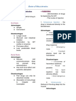 Routes of Administration