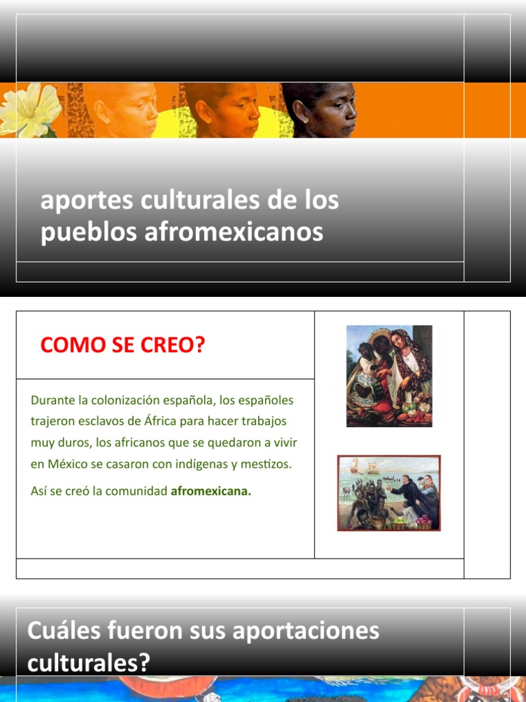 Aportes Culturales de Los Pueblos Afromexicanos | PDF