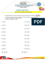 Adding and Subtracting Fractions Worksheet