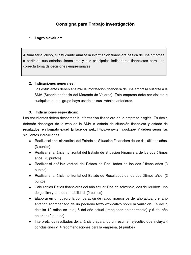 Contabilidad Financiera Trabajo Final | PDF | Estado de resultados ...