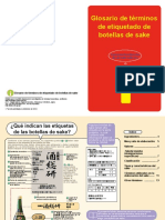 Glosario de Terminos de Etiquetado de Botellas de Sake