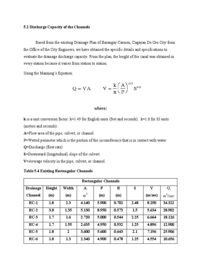 Data For Calculation | PDF