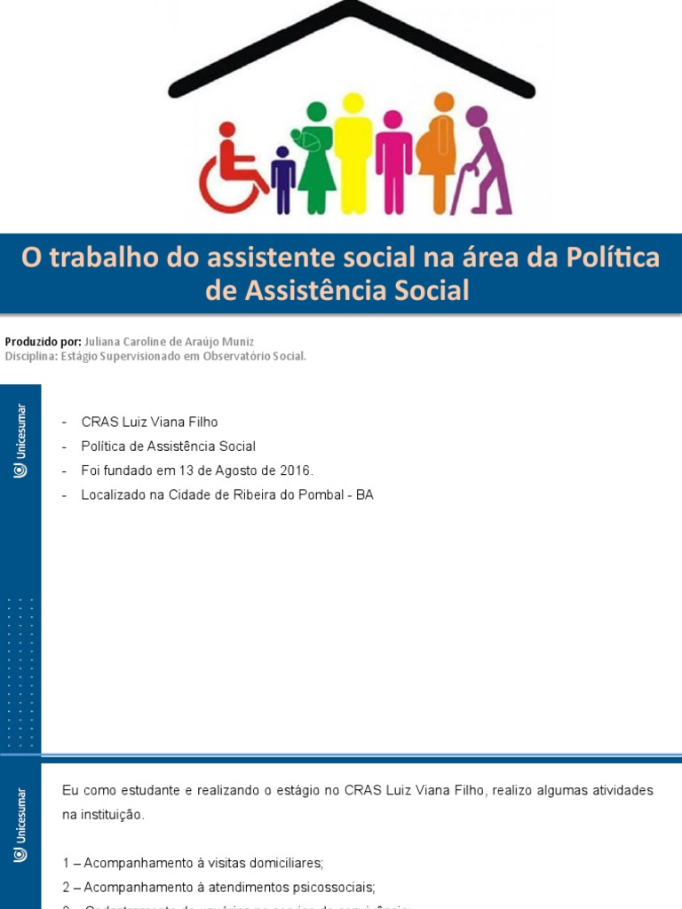 Atividades do Assistente Social no CRAS | PDF | Trabalho social ...
